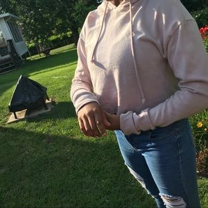 cropped hoodie